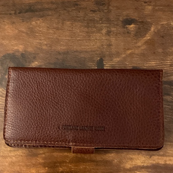 Portland Leather Dark Brown Textured Wallet - Picture 3 of 4